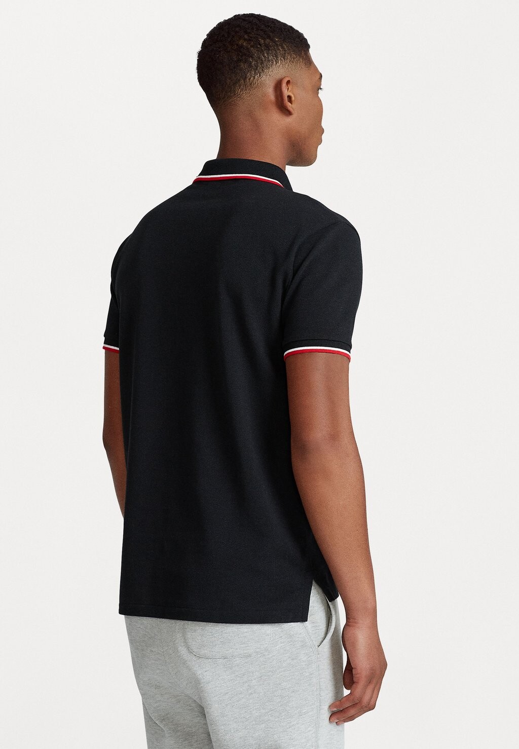 Поло РУБАШКА ПОЛО CUSTOM SLIM FIT MESH Polo Ralph Lauren, черный — фото 3