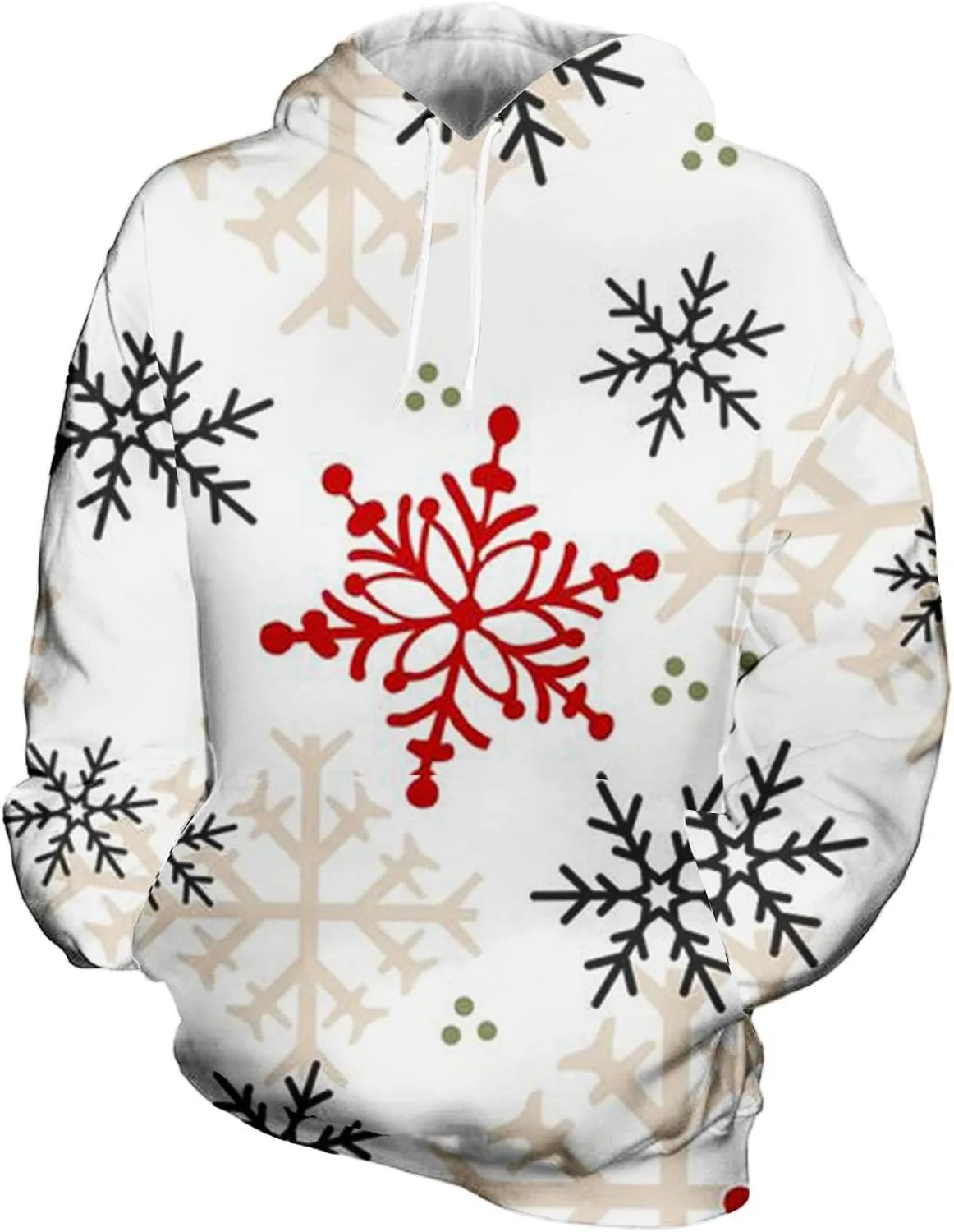 

Толстовка ZYXTIM Unisex с принтом "Merry Christmas Snowflake"