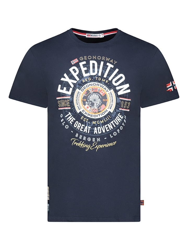 

Geographical Norway Футболка "Jaldemar" темно-синего цвета, Синий, Geographical Norway Футболка "Jaldemar" темно-синего цвета