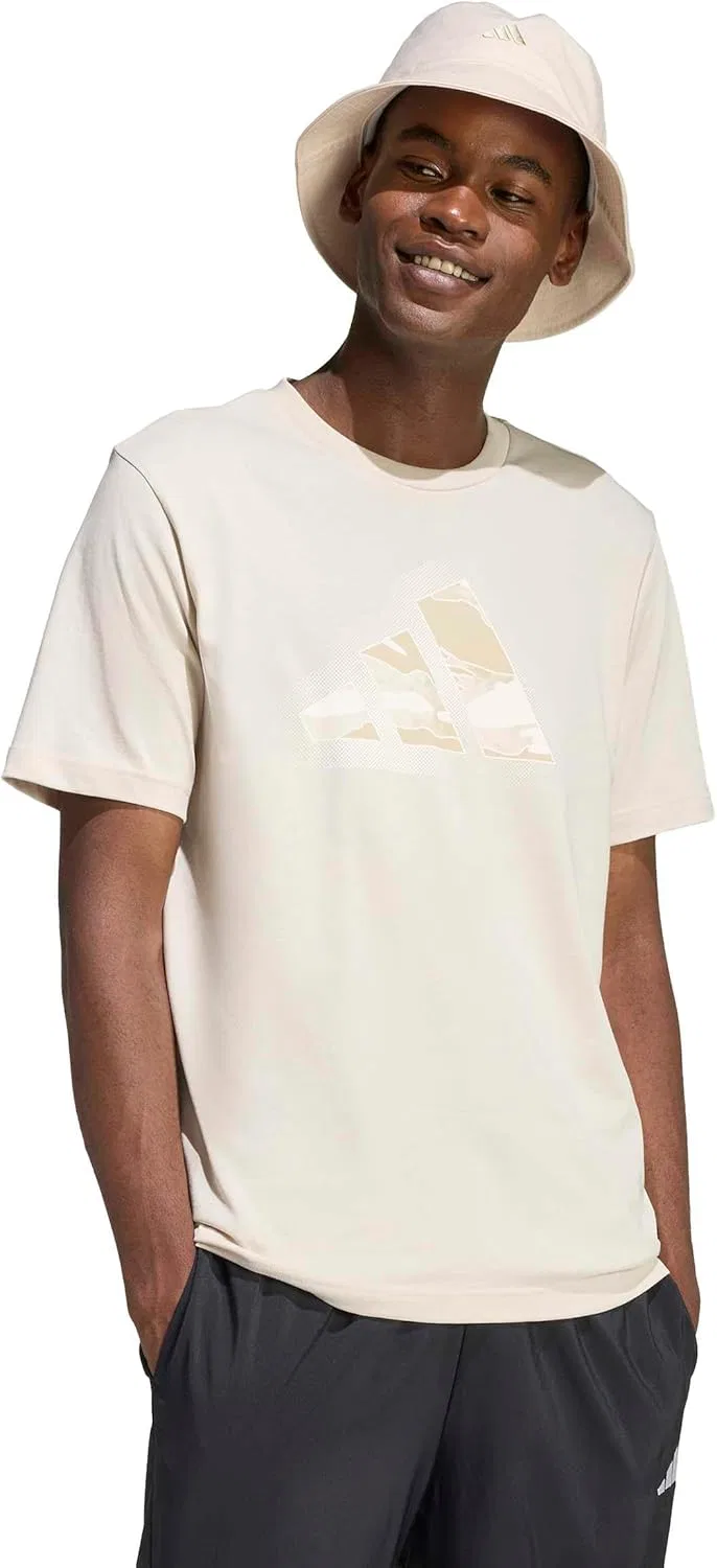 Футболка с камуфляжным принтом adidas, Wonder Alumina