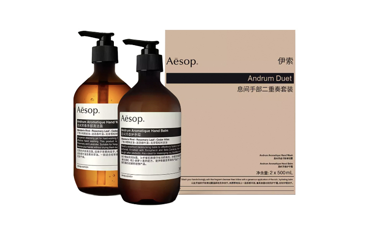 Набор Aesop: очищающий лосьон + крем для рук, 500 мл х 2 — фото 2
