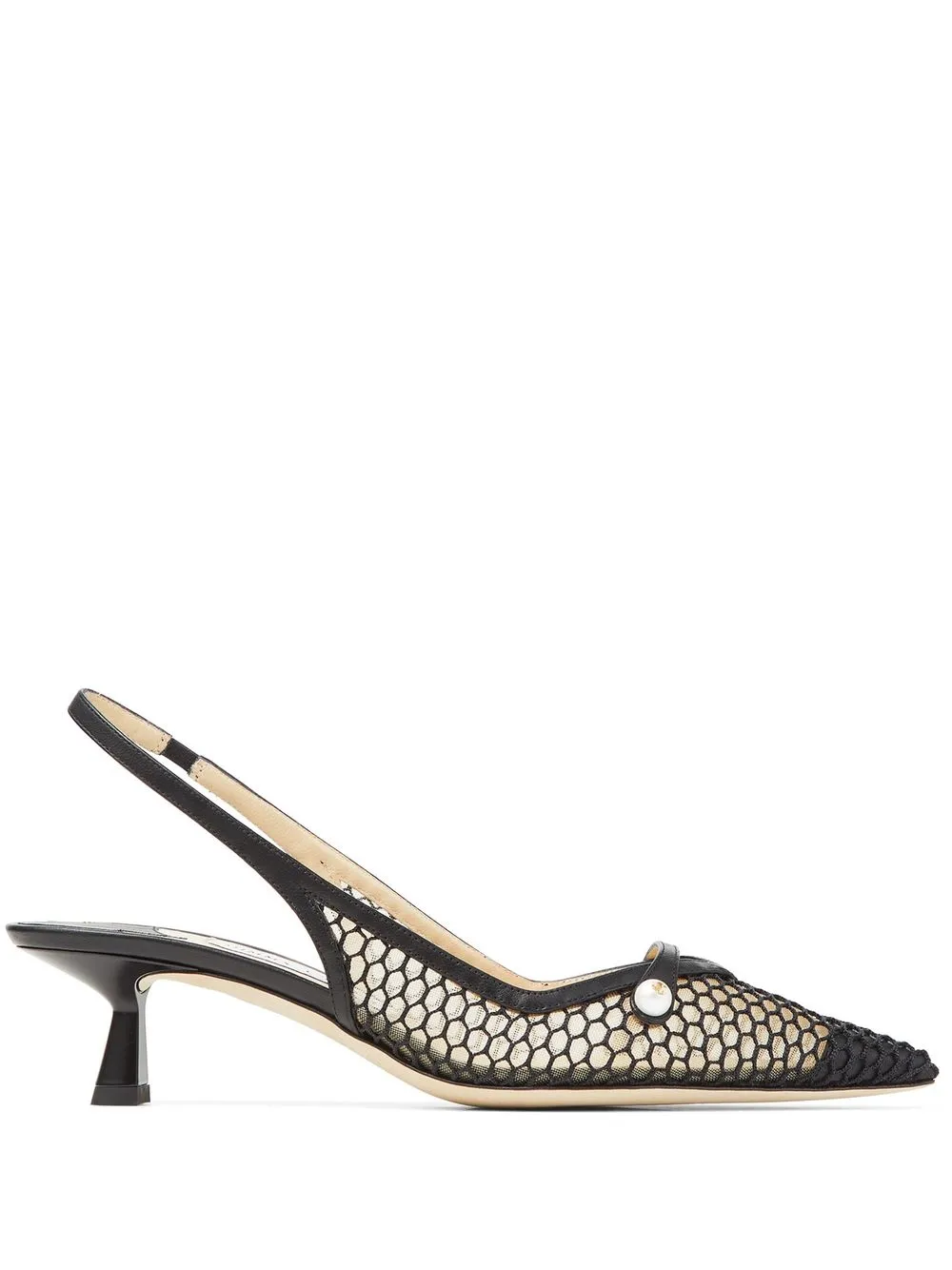 Туфли Amita 45 с ремешком на пятке JIMMY CHOO, черный
