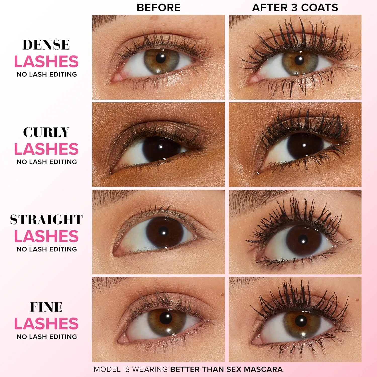 Too Faced Better Than Sex набор для путешествий: тушь и подводка для драматичного объема, включает тушь Better Than Sex, 5 мл, и подводку Better Than Sex, 0,6 мл, black, Black — фото 2