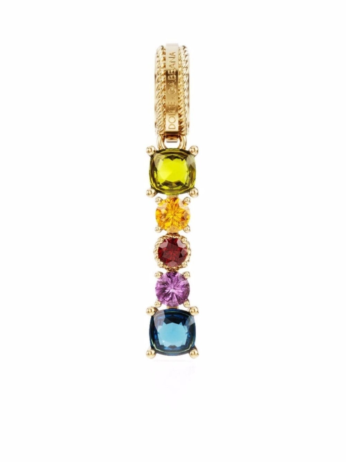 

Подвеска Rainbow Alphabet из желтого золота с камнями Dolce & Gabbana, золотой