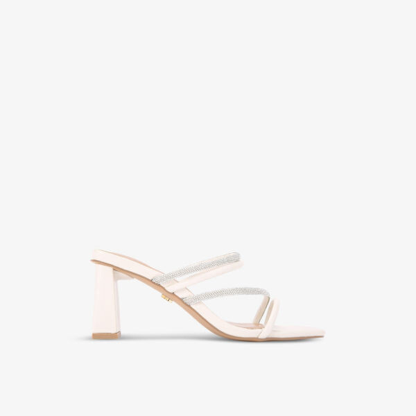 Босоножки из искусственной кожи с декором Sasha Kg Kurt Geiger, белый