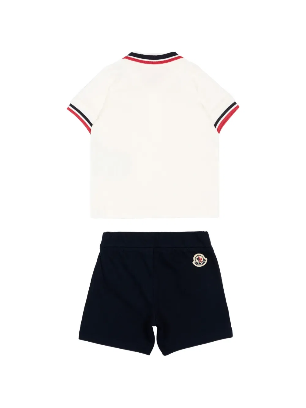 Комплект шорт с логотипом Moncler Enfant, белый — фото 2