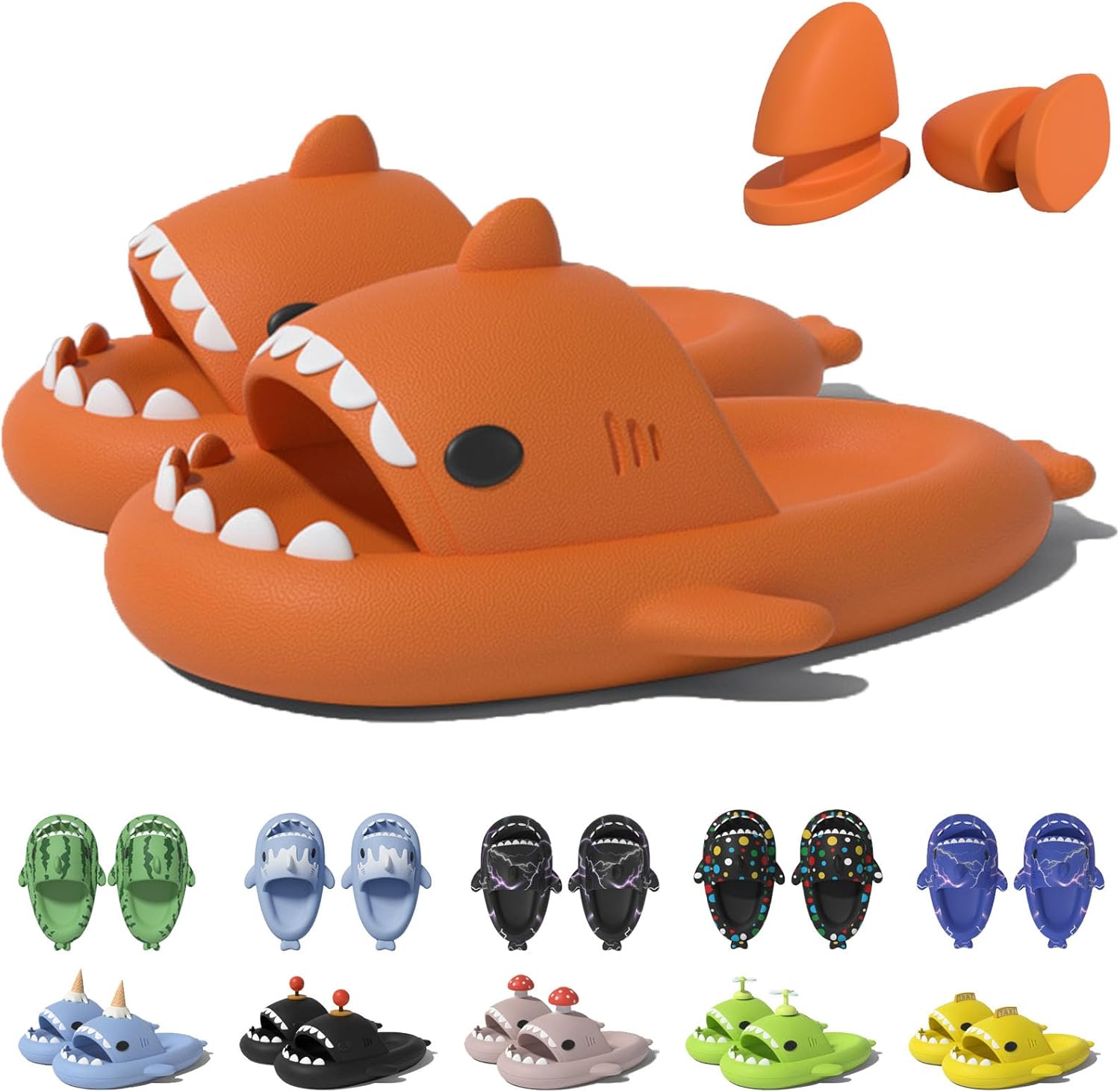 

Шлепанцы в форме акулы в рожке мороженого Jfxgjuv, оранжевый