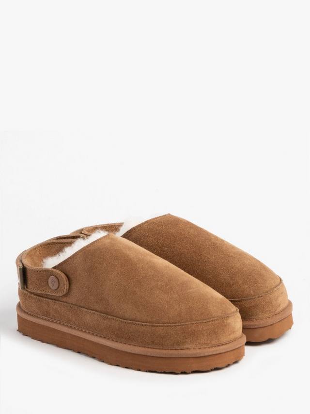 Женские мюли Quinn из овчины Just Sheepskin, Chestnut — фото 3