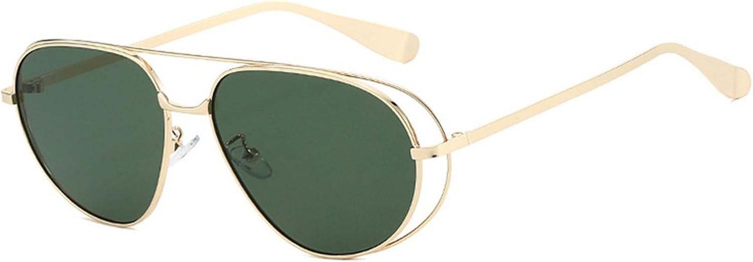 

Солнцезащитные очки Laureles Oversize Pilot для женщин, модные солнцезащитные очки «кошачий глаз» с градиентным переходом цвета «шампанское» для мужчин, очки для вождения, C3