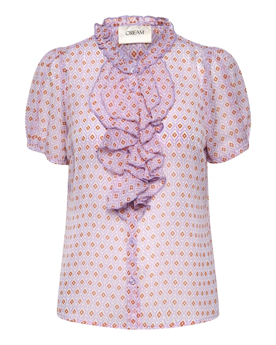 

Блузка с коротким рукавом Cream Blouse Kinia, лавандовый