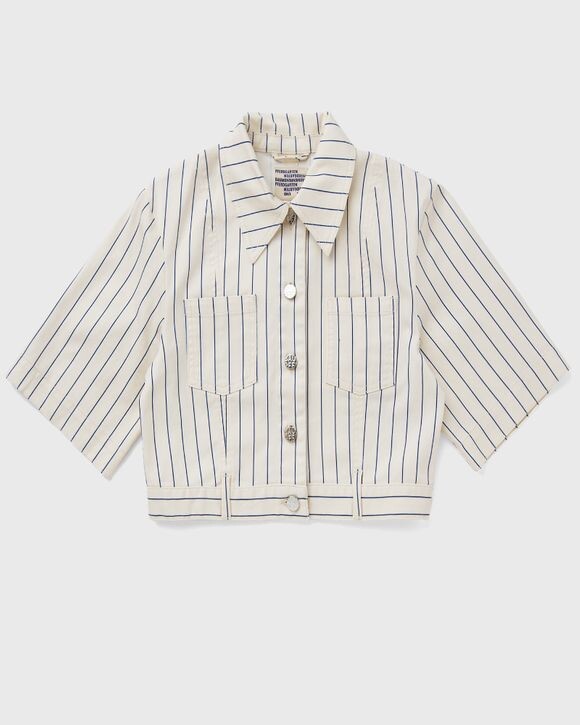 

Топ Baum Und Pferdgarten Majsa Shirt, цвет white sand pinstripe