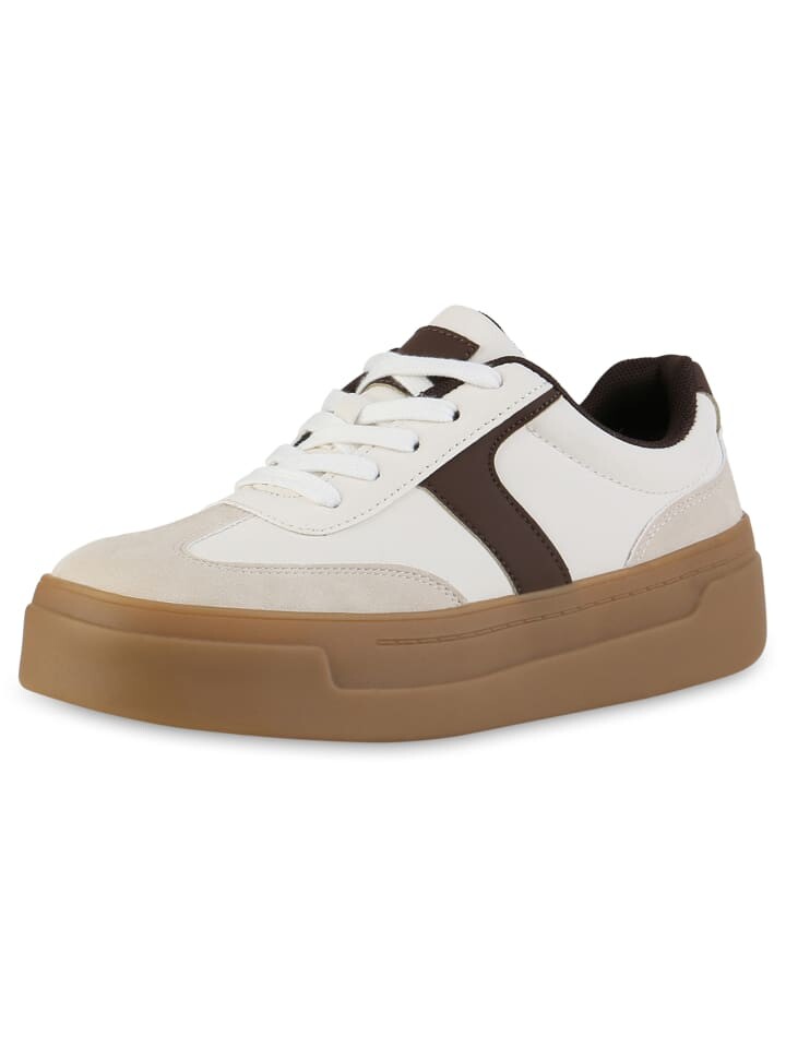 Кроссовки на шнуровке VAN HILL Sneaker Low Grace, бежевый