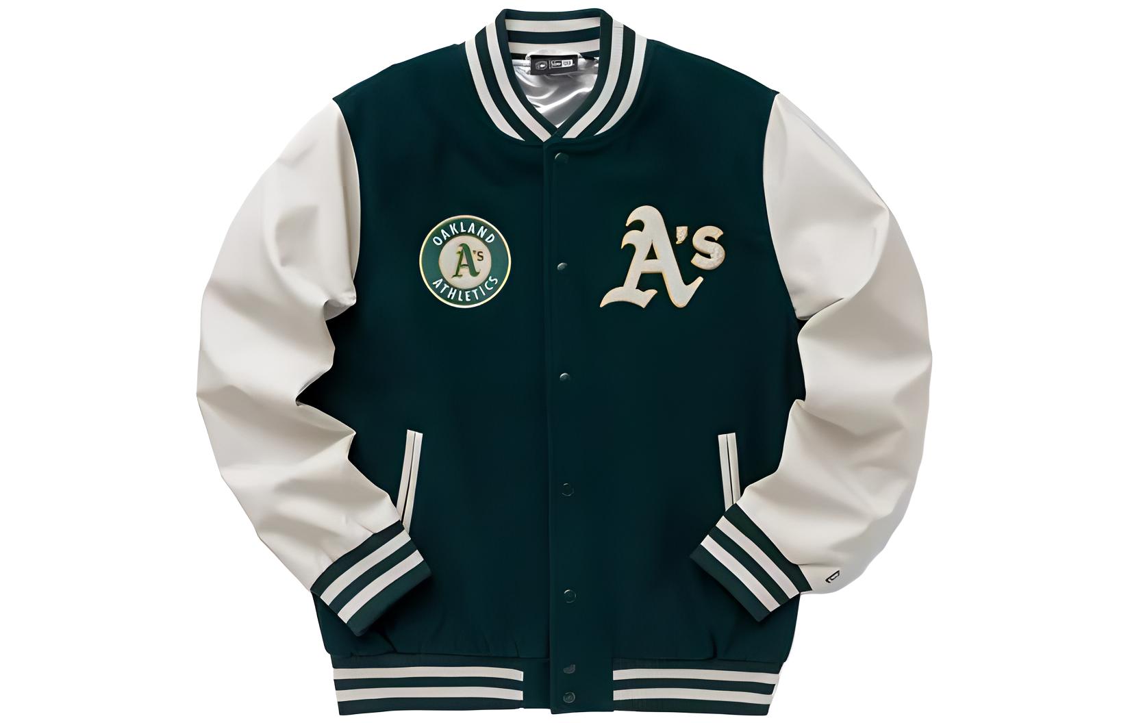 

New Era Мужская бейсбольная куртка, зеленая