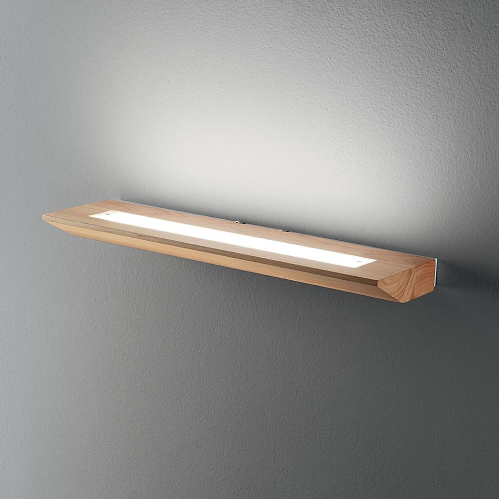 

Fabas Luce Linus Светодиодный настенный светильник из дуба, коричневый
