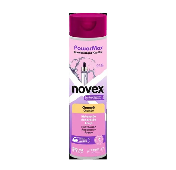 

Увлажняющий шампунь для волос Power Max Novex, 300 ml