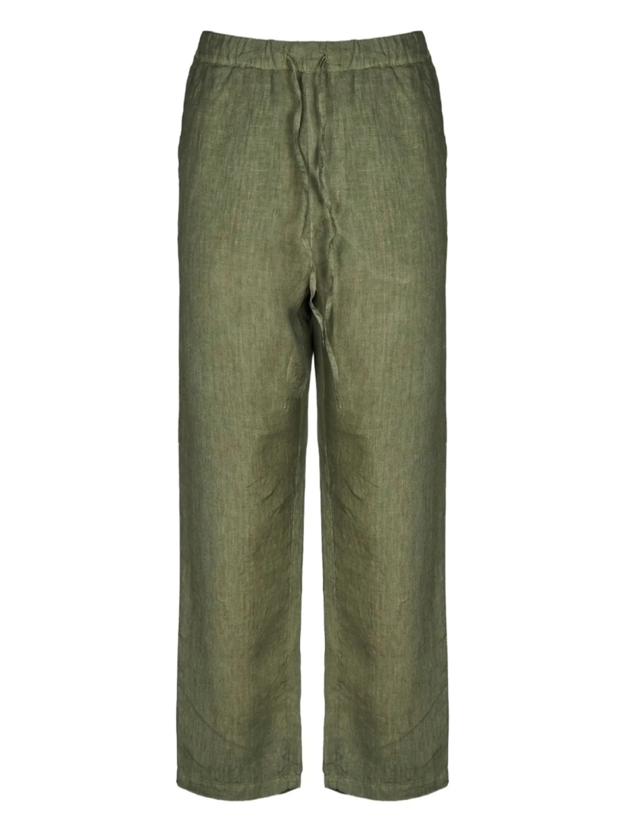 

Льняные брюки на завязках 120% Lino, зеленый