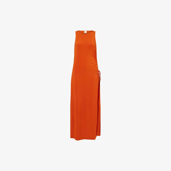

Платье макси Max Mara Caro с вырезами из стрейч-джерси, оранжевый