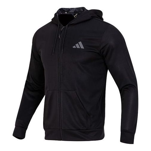 

Куртка adidas Train Essentials Seasonal Training Full-Zip Jacket 'Black', черный