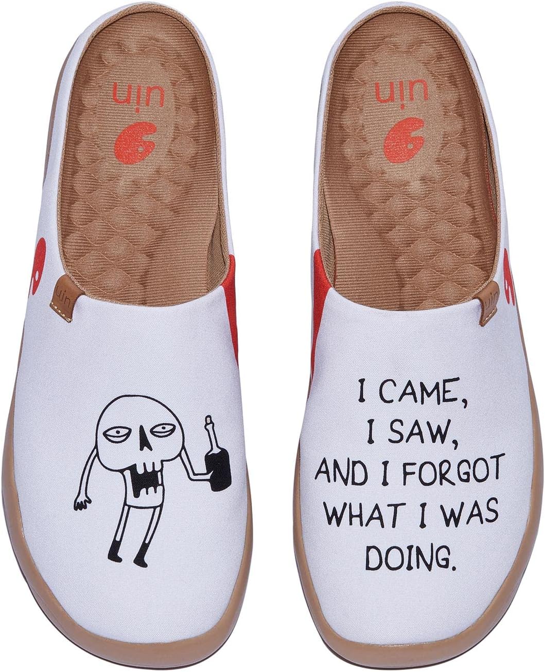 

Мужские легкие тапочки UIN с росписью, удобные мюли для ходьбы, повседневного дома и путешествий, обувь Малага, Who Am I 3