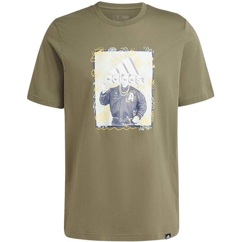 

Рисунок на футболке Adidas, цвет olistr