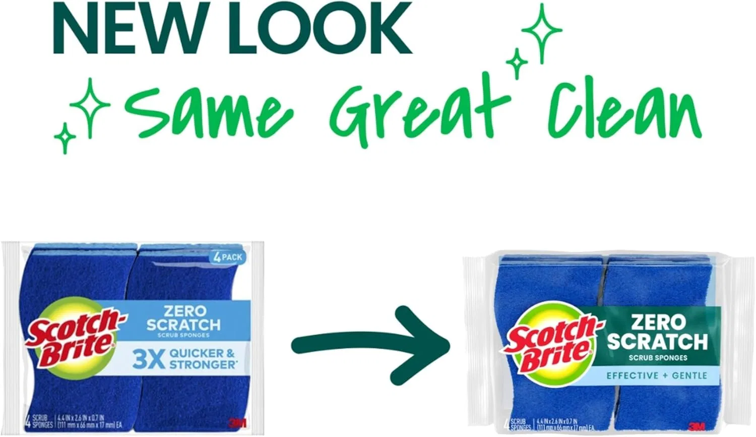 Мочалка Scotch-Brite Non-Scratch Scrub Sponge, 36 шт — фото 2