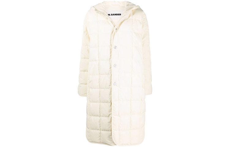 

Пуховик женский белый JIL SANDER