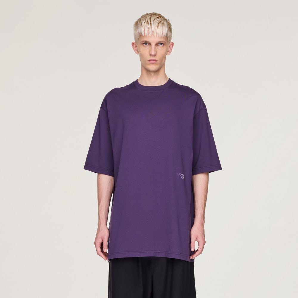 

Футболка Adidas Y-3 Boxy Short Sleeve Tee, цвет Aurora Plum