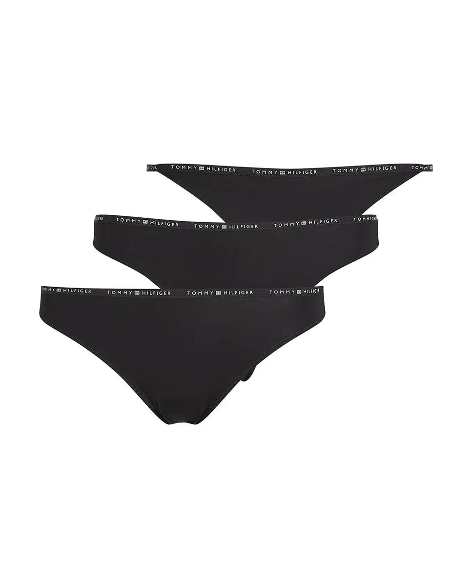 Набор из 3 разных нижних предметов одежды Tommy Hilfiger, черный — фото 4