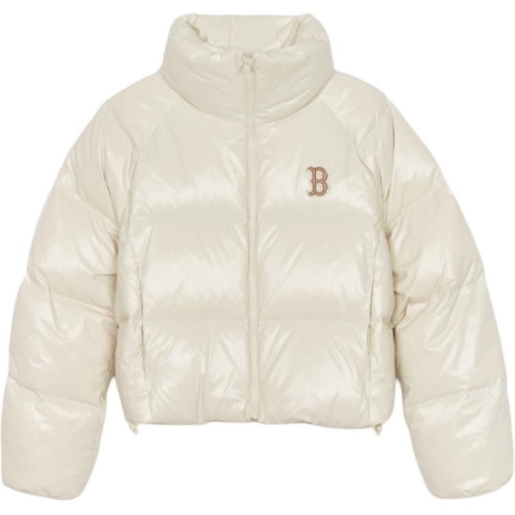 

MLB Куртка бейсбольная блестящая женская белая, White