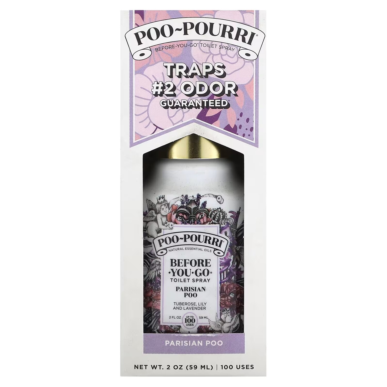 

Туалетный спрей Poo-Pourri Before-You-Go Parisian Poo лилия и лаванда, 59 мл