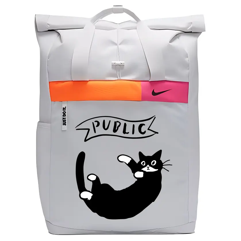 

Nike Тканевый рюкзак унисекс белый, Black Cat