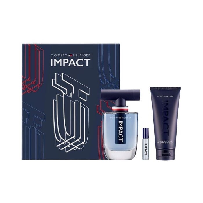Мужская туалетная вода Estuche Impact EDT Hombre Tommy Hilfiger, EDT 100 ml + Gel 100 ml + Mini — фото 2
