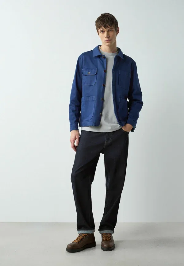 Куртка летняя Regular fit garment dyed chore Next, синий — фото 2