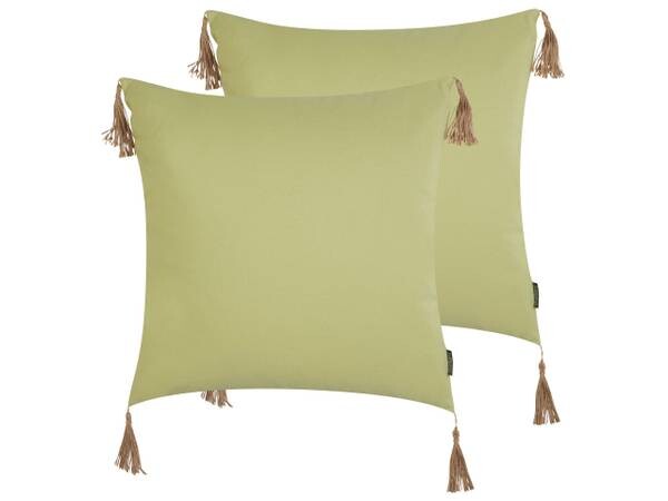 

Подушка Beliani 2 шт CHMISTAR, 45x45x45 см цвет braun/grün/olivgrün