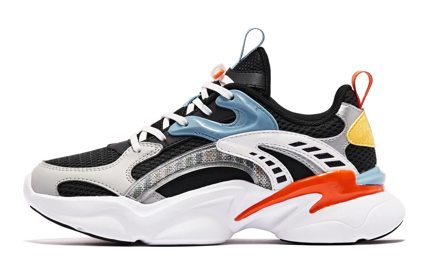 

Кроссовки QIAODAN Kids Lifestyle Shoes GS Low-top White/Black/Orange