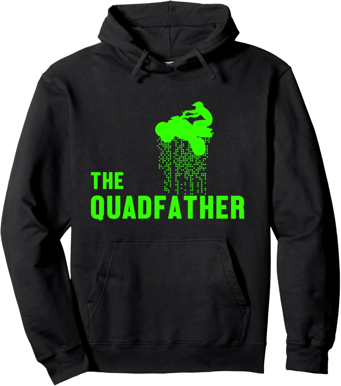 

Quadfather Мотокросс Квадроцикл Внедорожник ATV Мотоциклист Мотоспорт Худи Wheeler 4X4 Riding Terrain Vehicle Dirt Bike Gift, черный