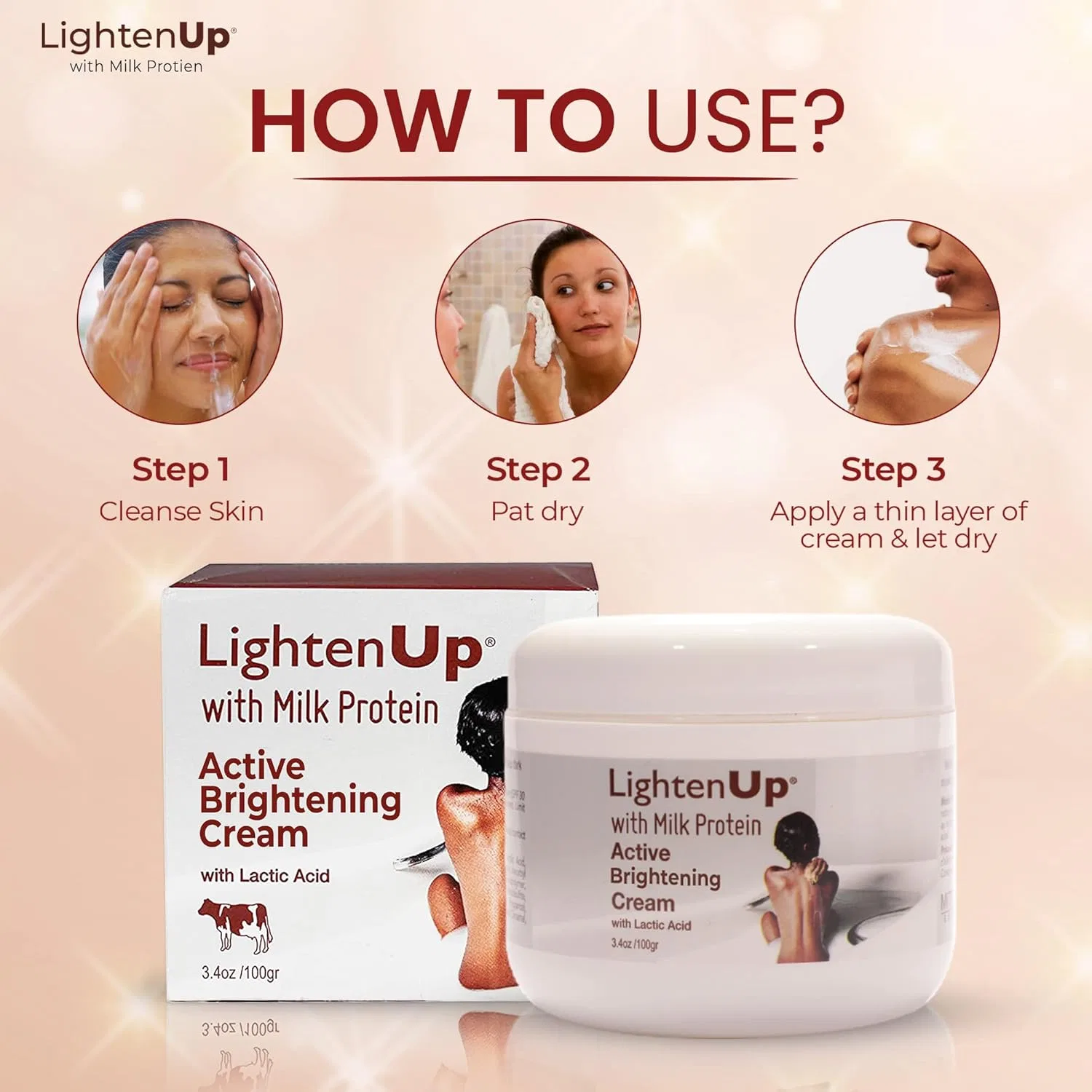 Крем для лица Omic Lighten-Up — С молочной кислотой LightenUp для осветления кожи, 100 мл — фото 4