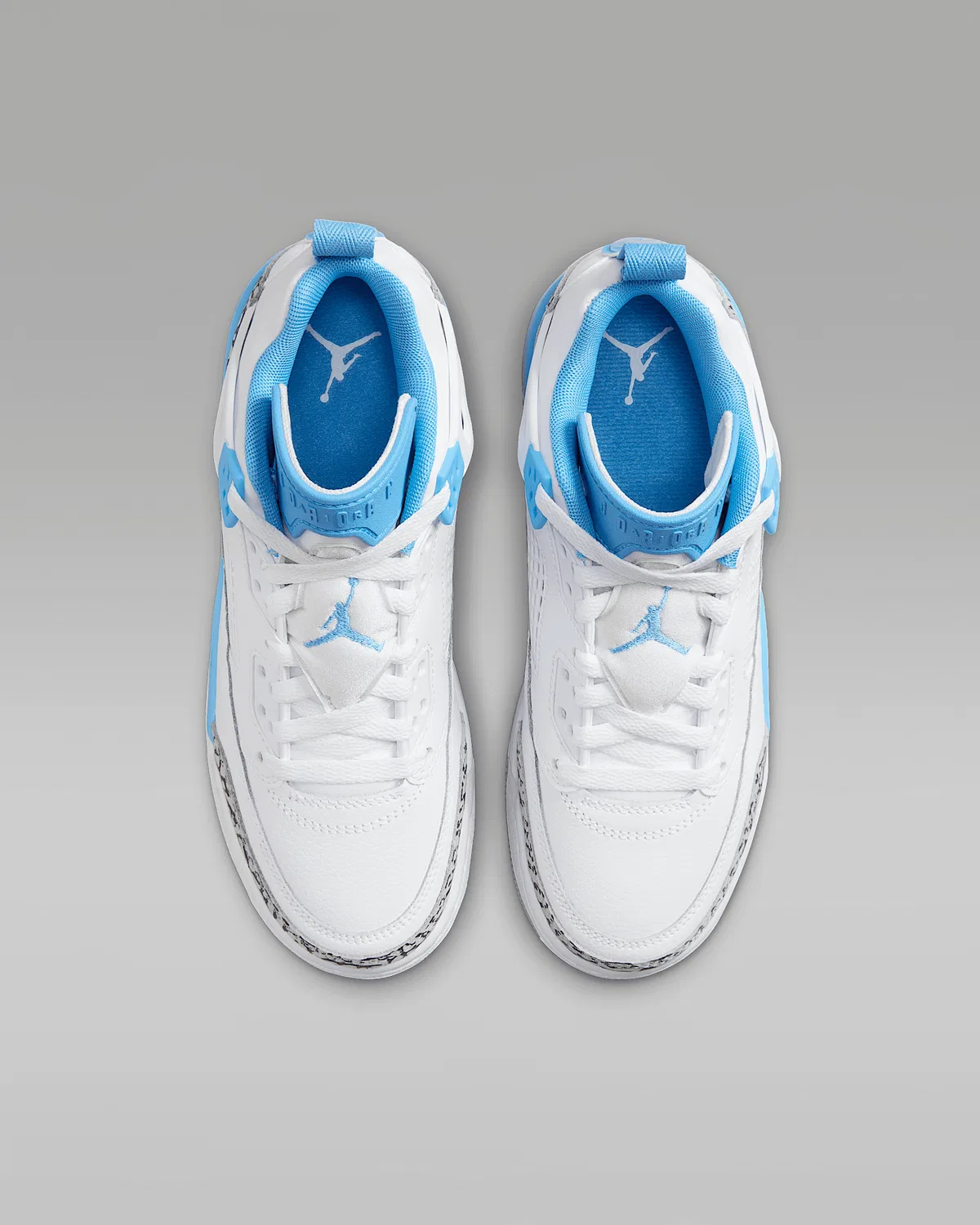 Детские кроссовки Jordan Spizike Low, White/Wolf Grey/Anthracite/University Blue — фото 4