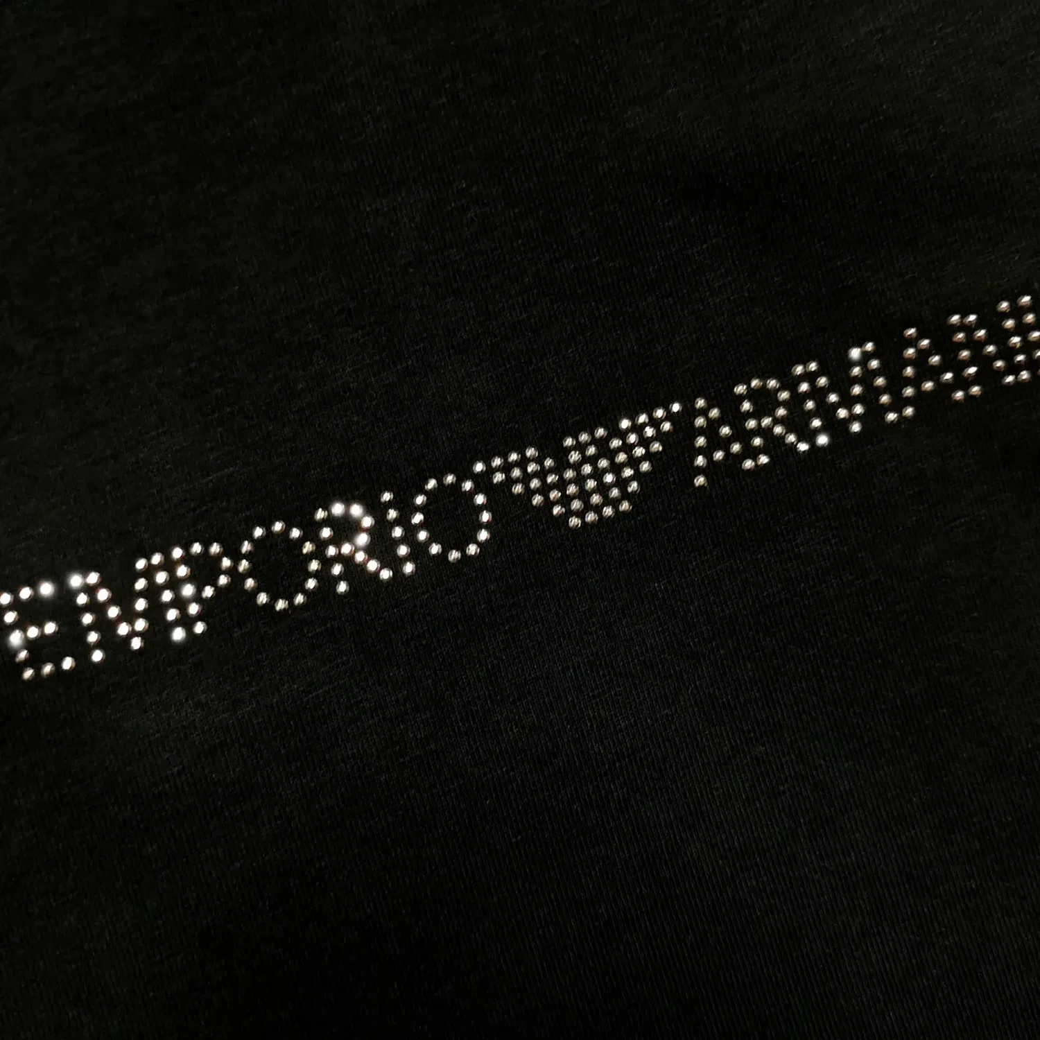 Подштанник для женщин с кристаллами Emporio Armani, черный — фото 2