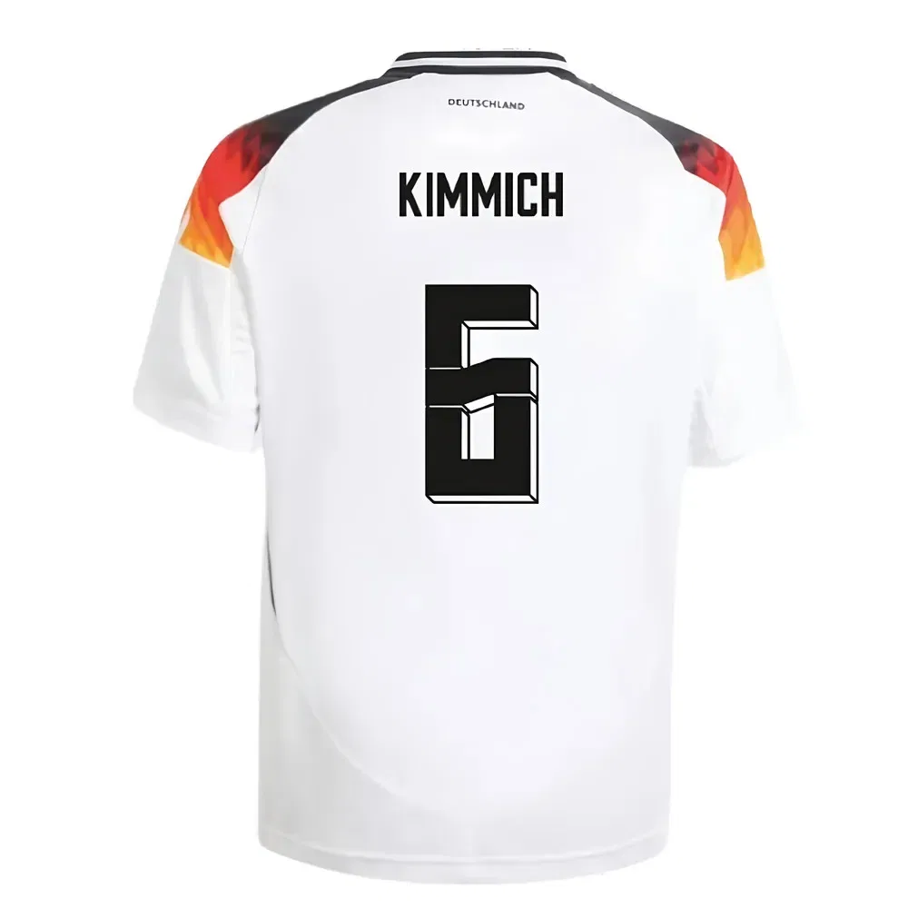Домашняя футболка Германии 2024-25 детская Kimmich 6 Germany, белый — фото 2