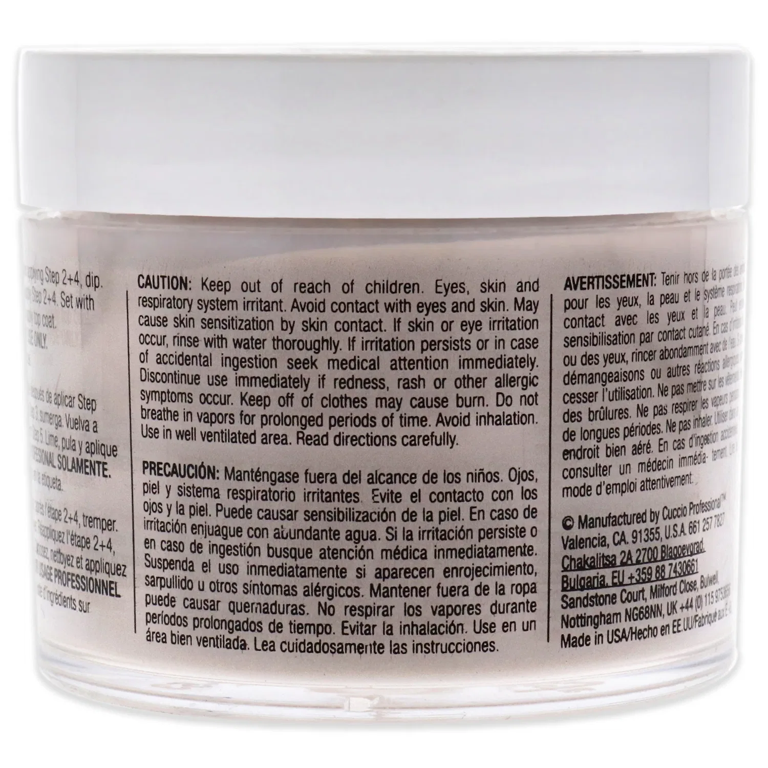 Система для наращивания ногтей Pro Powder Polish Nail Colour Dip System - Left Wanting More от Cuccio Colour for Women - 1,6 унции (47 г) пудры для ногтей, бежевый — фото 2