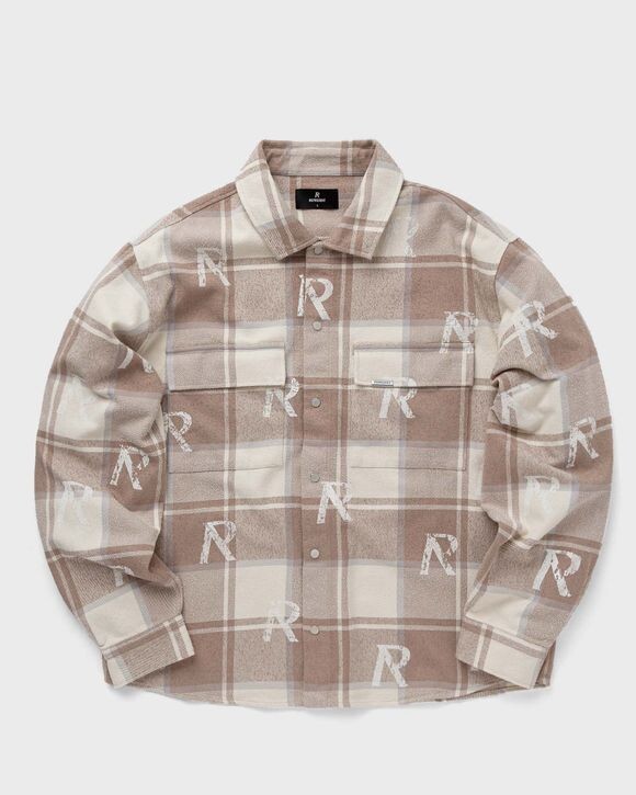 

Рубашка Represent All Over Initial Flannel Shirt, цвет cashmere