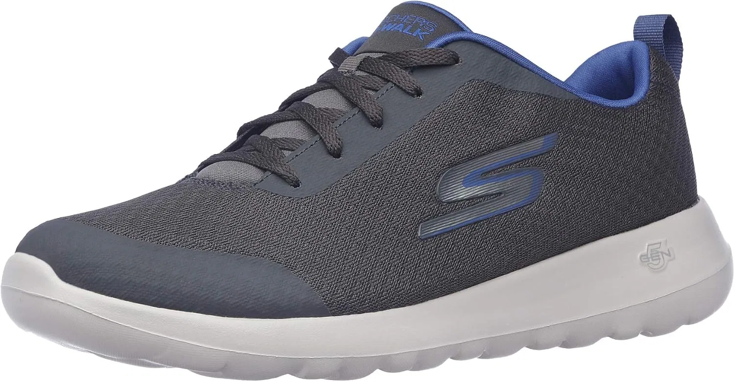 Skechers Herren Gowalk Max Otis - кроссовки Athletic Air Mesh Schnürschuh, Charcoal Blue