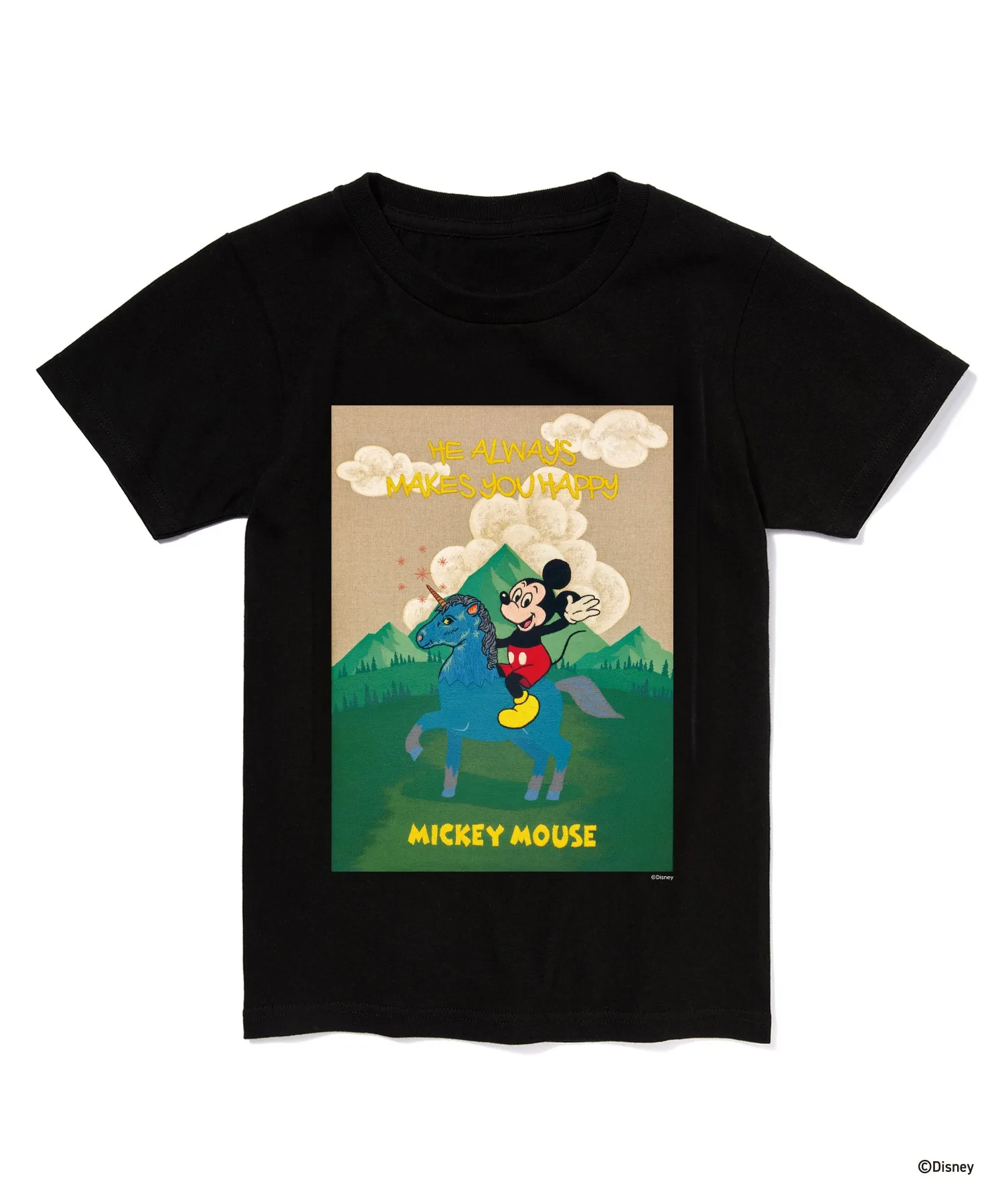 Детская футболка с принтом Mickey Mouse Disney черная