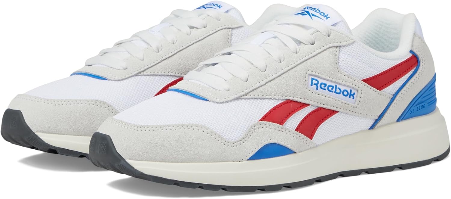 

Кроссовки Reebok Unisex-Adult Gl1100, Barelygry/Vectred/Kinetic Blue