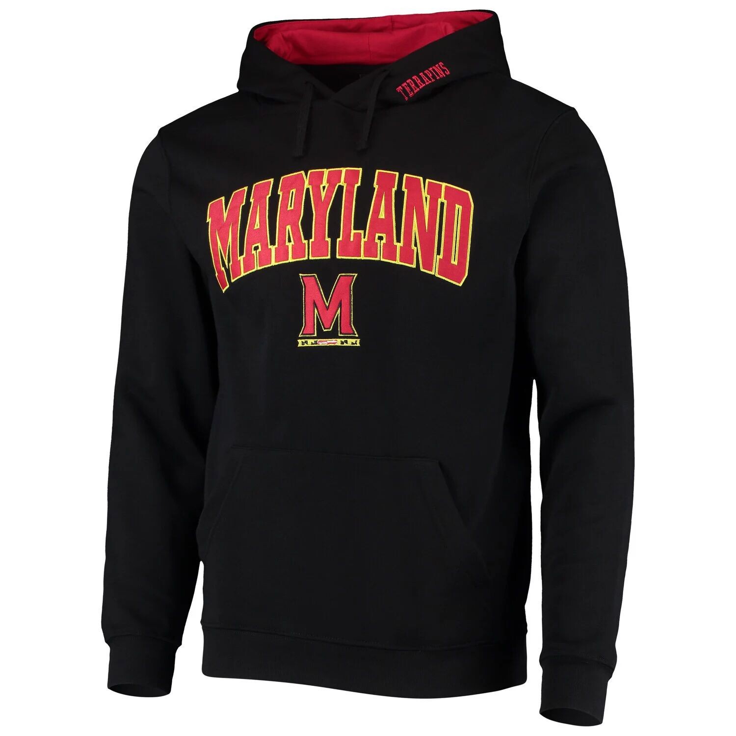 

Мужской черный пуловер с капюшоном Maryland Terrapins Arch & Logo 3.0 Colosseum