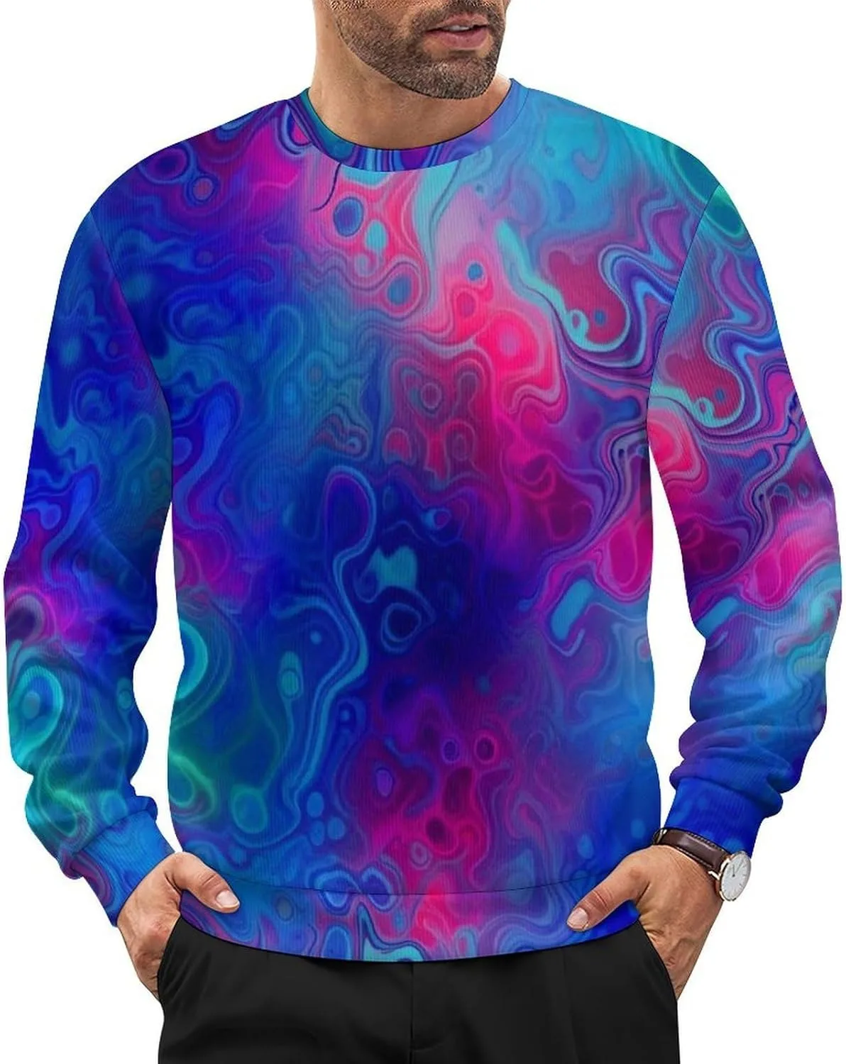 

Мужской свитер-пуловер с длинными рукавами, свободного кроя, легкий VAFZASC