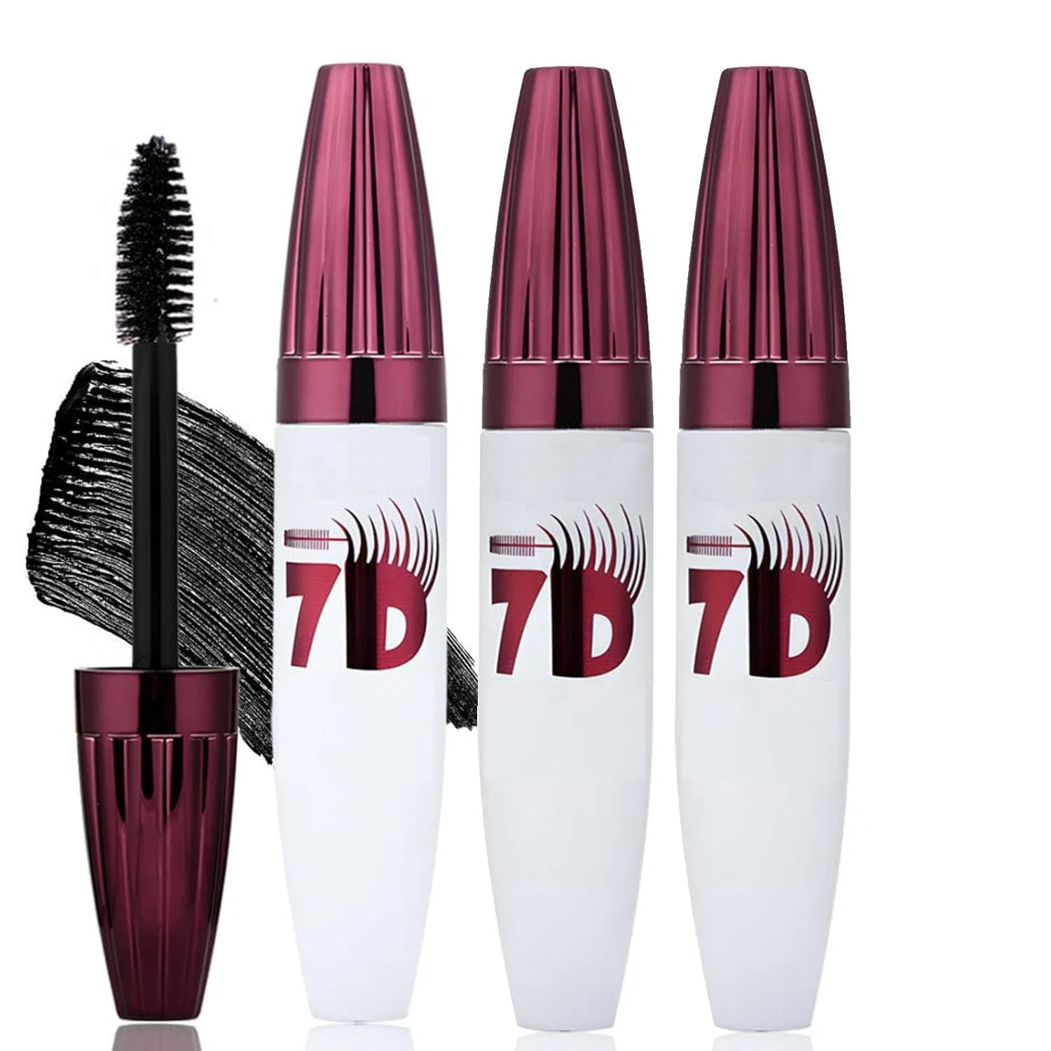Водостойкая тушь для ресниц 7D, 3 шт. Jioesskp, 3Pc