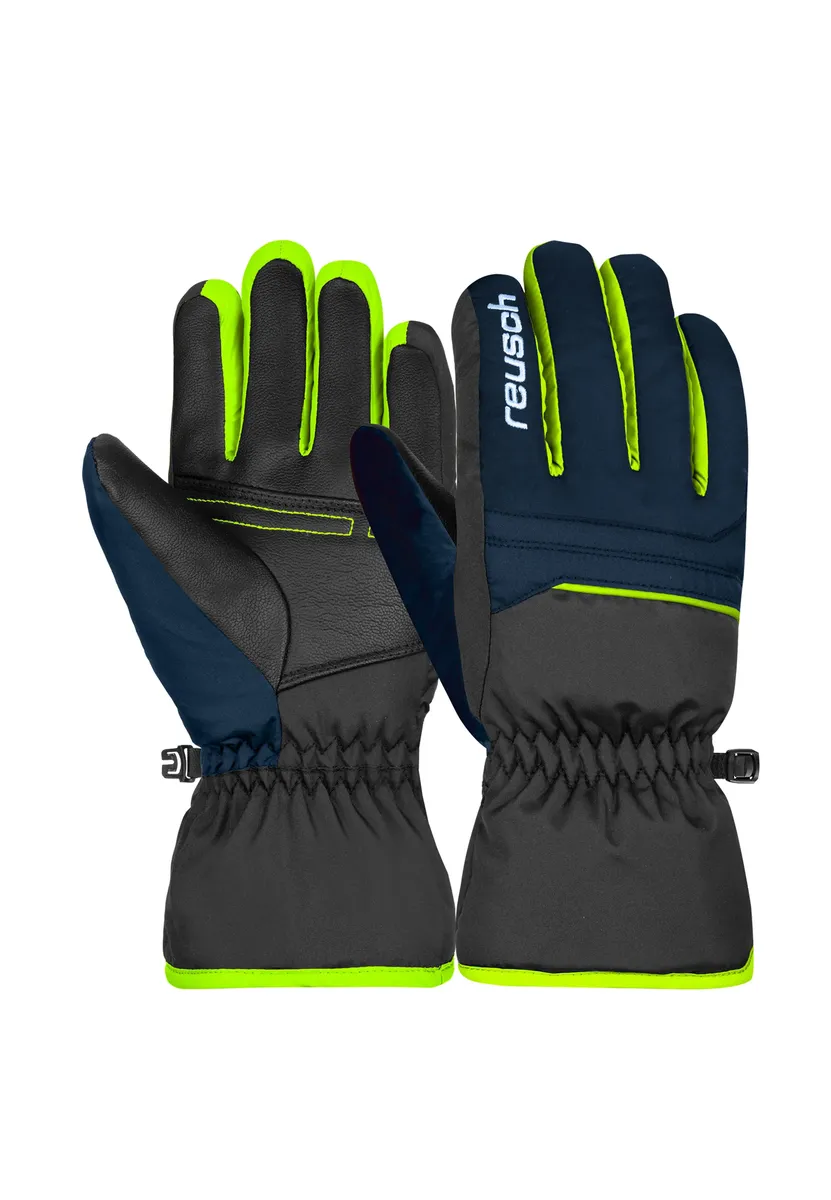 

Лыжные перчатки Reusch "Alan Junior" теплого, ветрозащитного и очень дышащего дизайна, черный