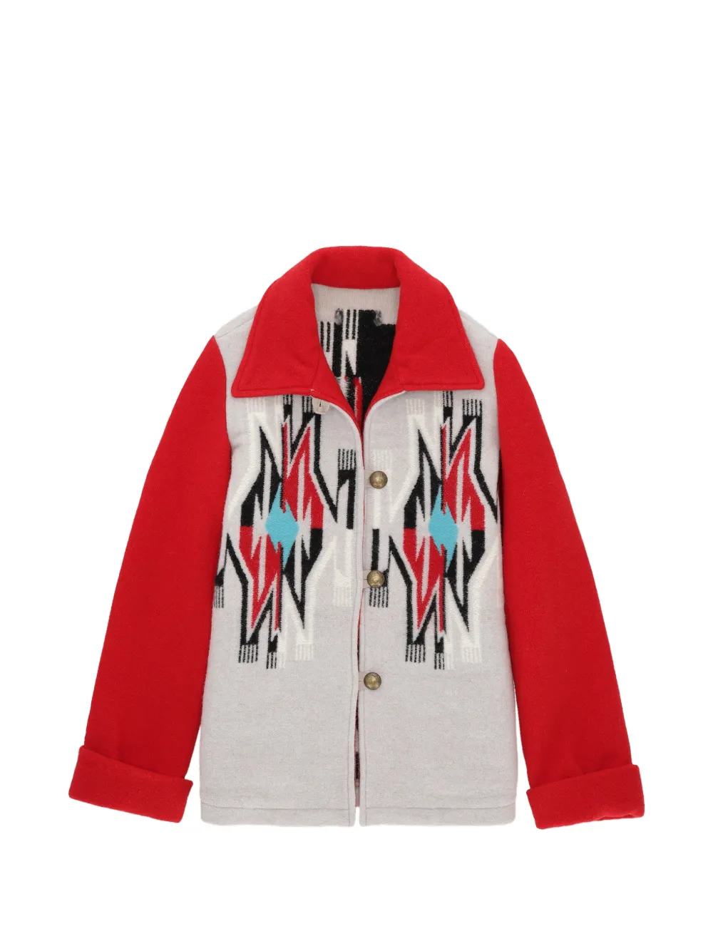 

Куртка с узором на пуговицах Fortela, серый